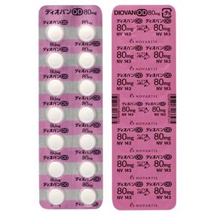 Diovan缬沙坦OD口崩片80mg：140片