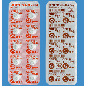 Clopidogrel氯吡格雷片25mg：100片
