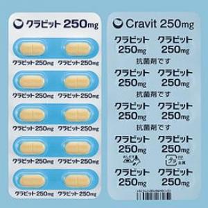 Cravit左氧氟沙星片250mg：10片