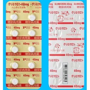 Glimicron格列齐特40mg：100片